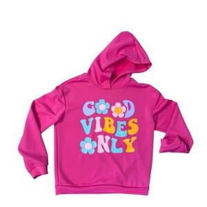 Bright Pink Children’s Good Vibes Only‎  Hoodie